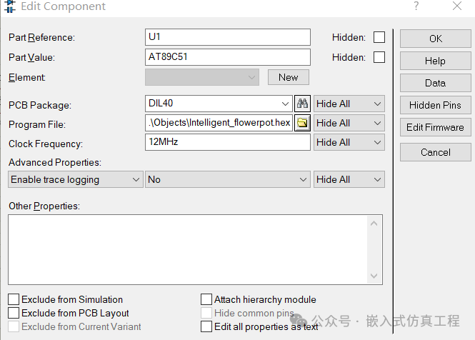 AT89C51-Proteus Simulation of an Intelligent Flower Pot