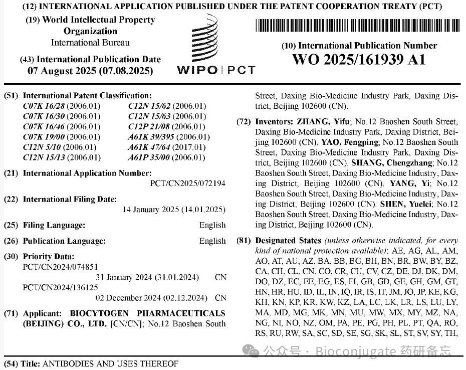 Patent Updates | ADC Patents for the Week of August 7, 2025