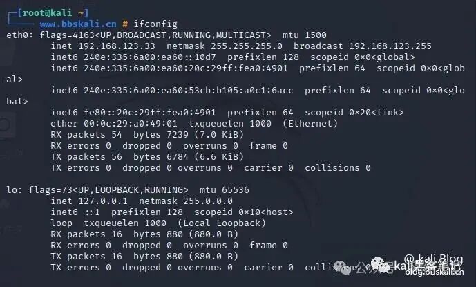 20 Common Network Commands in Kali Linux