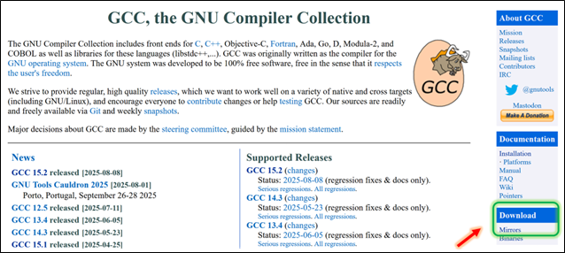 Installing GCC
