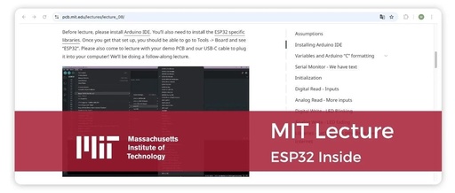 Espressif's ESP32 Series Included in MIT Courses