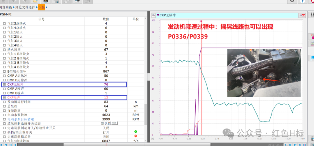 DTC P0339: Intermittent Disruption of Crankshaft Position Sensor (FB2) Diagnosis