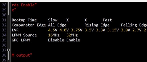 Appropriate LVR Settings for MCU Applications