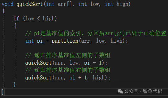 Detailed Explanation of Quick Sort Implementation in C