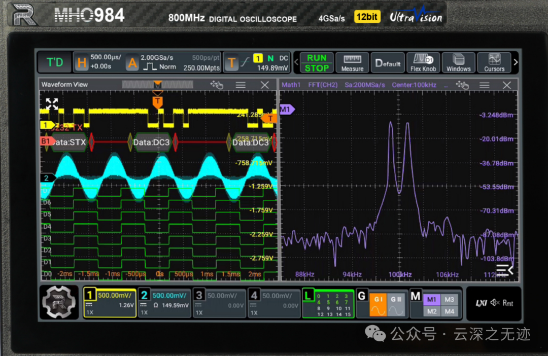 How to Set FFT Parameters in an Oscilloscope?