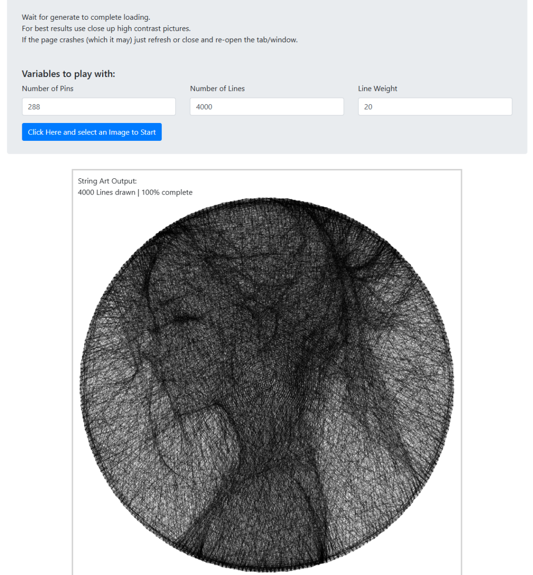 Advanced Applications of Arduino: Creating an Automated String Art Portrait Machine