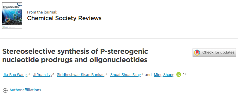 Stereoselective Synthesis of P-Stereogenic Nucleotide Prodrugs and Oligonucleotides