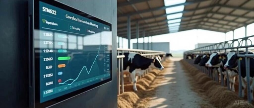 Environment Monitoring System for Cattle Barns Based on STM32