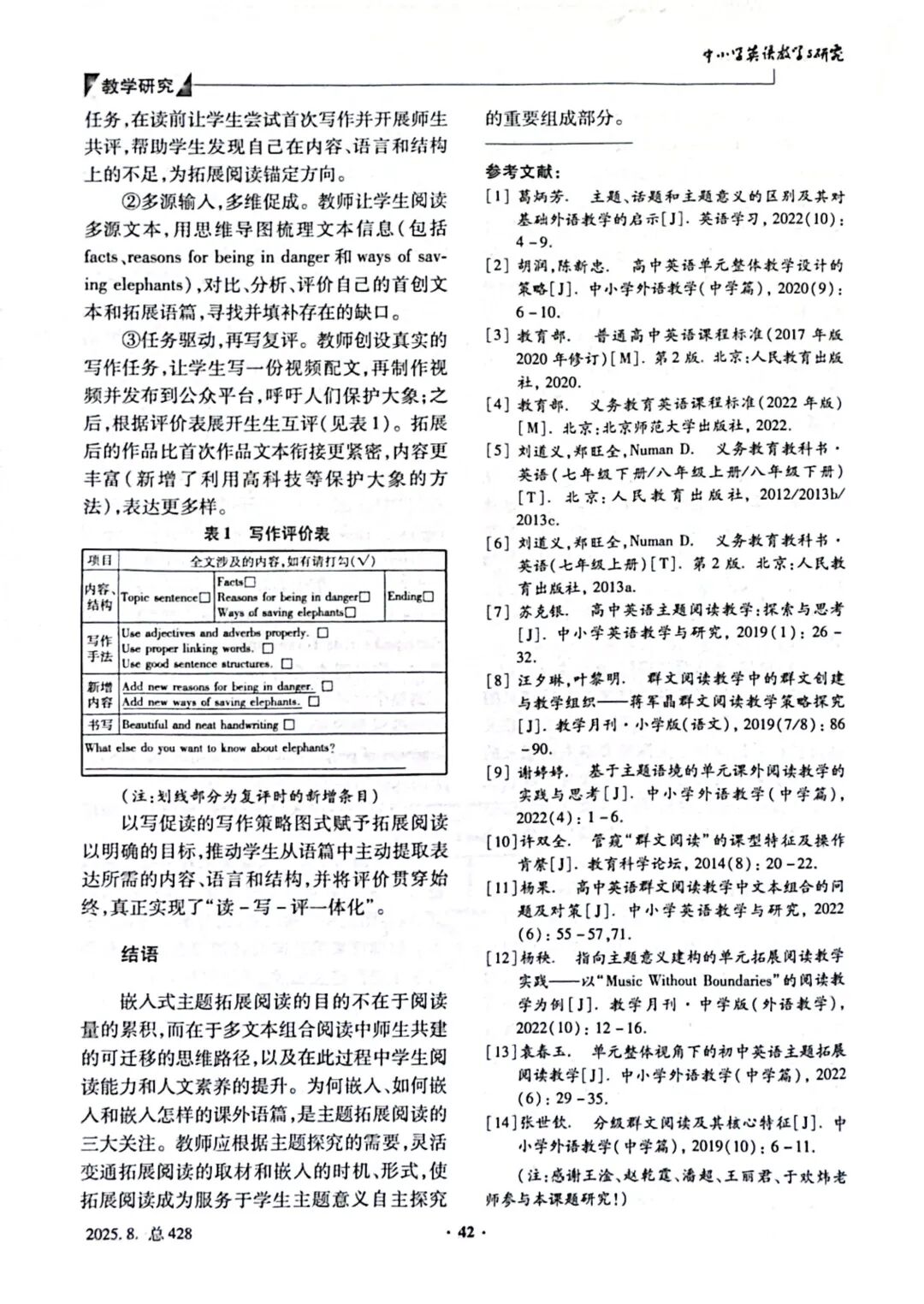 Paper Sharing | Knowledge and Action in Expanding Reading on Embedded Themes