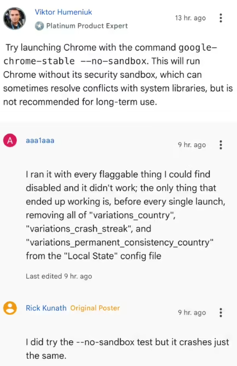 User Feedback: Linux Version of Google Chrome 140 Disrupts Text Rendering