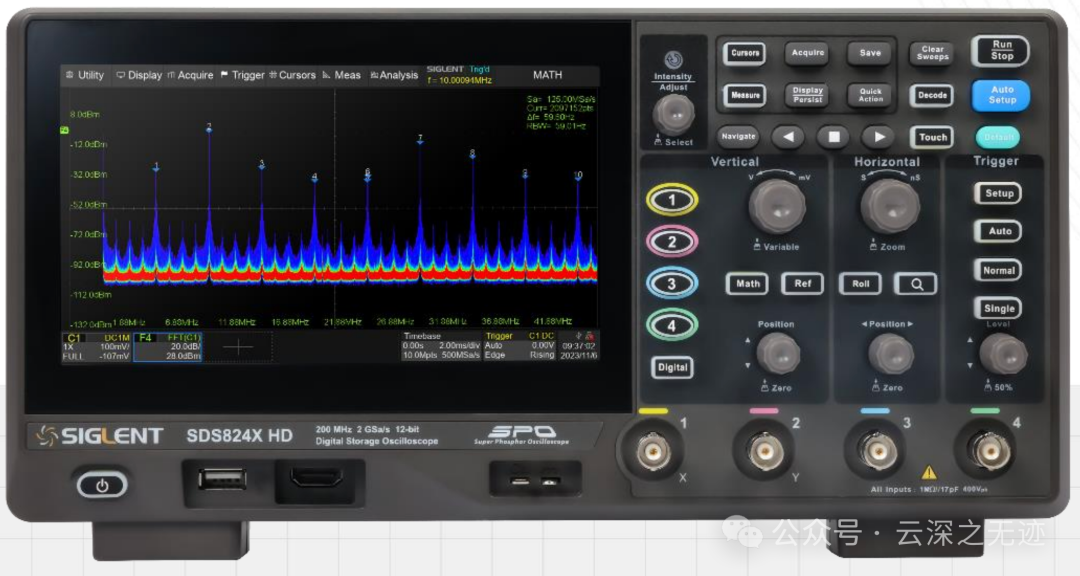 How to Set FFT Parameters in an Oscilloscope?