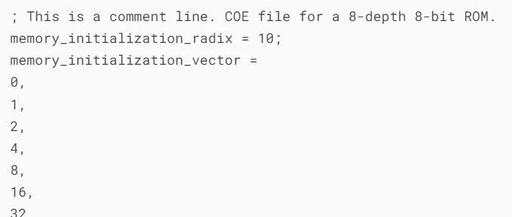 Detailed Explanation of COE File Format in Xilinx FPGA