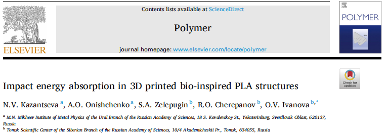 Impact Energy Absorption in Bio-inspired PLA Structures via 3D Printing