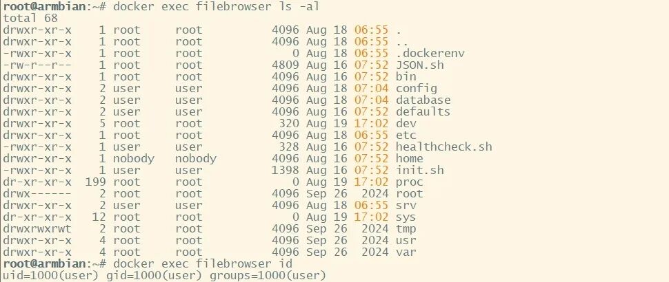 Installing and Deploying FileBrowser on Armbian Docker and Resolving Permission Issues