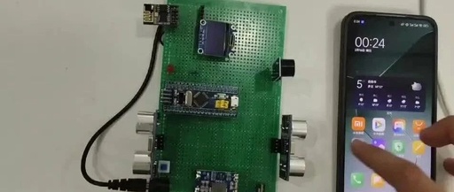 Vehicle Intelligent Collision Warning Device Based on Embedded System (Ultrasonic Distance Measurement Module (Front) + Buzzer (Proximity Alarm) + OLED Display)