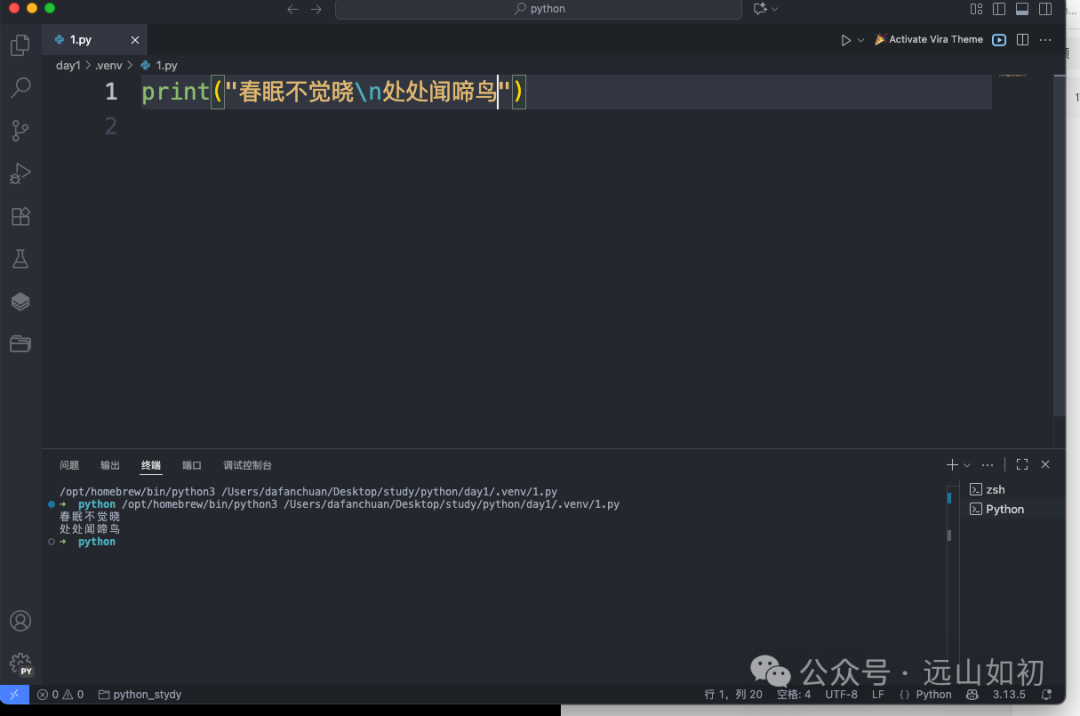 Python Day 2: Escape Characters