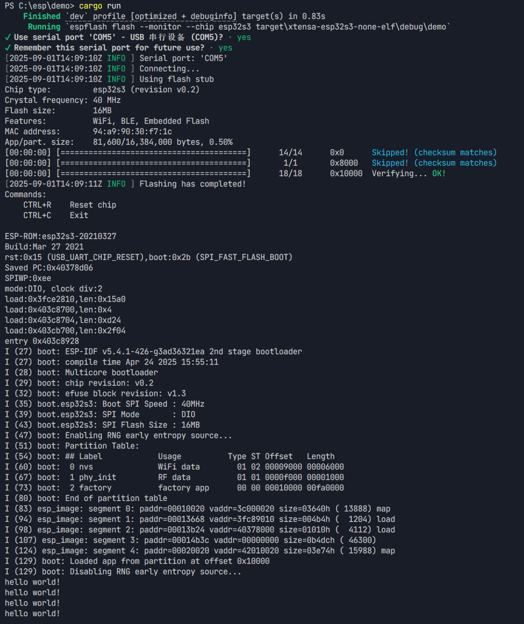 Rust Embedded Development with ESP32 Microcontroller
