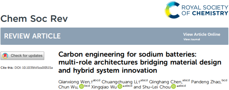 Wenzhou University Team's Review on the Multifaceted Role of Carbon-Based Materials in Sodium Batteries and the Design of Hybrid Sodium Batteries