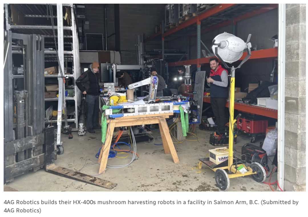 BC Invests Over CAD 15 Million in AI Robotics: Mushroom Robots and Air Insulated Greenhouses to Save Energy and Expand Production