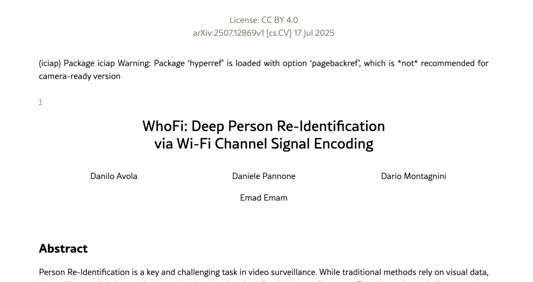 Your Exclusive Cyber Fingerprint: Wi-Fi Can 'See' You