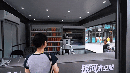 Robots as Store Clerks: A Busy Scene by Taihu Lake