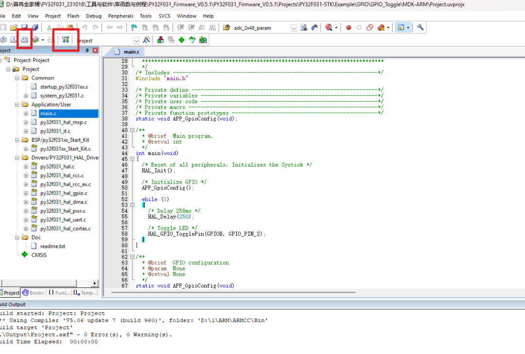 Programming and Simulation of the PY32C673 Microcontroller Using PY32 LINK