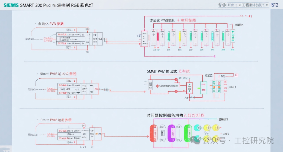 Siemens SMART200 PLC RGB LED Control Design