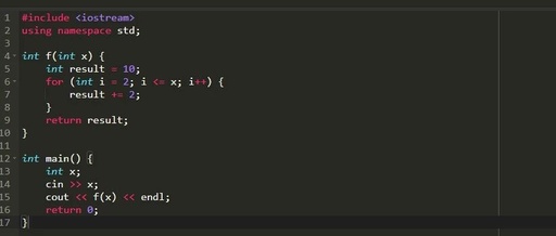 C++ Practice Questions - Calculate Function Value