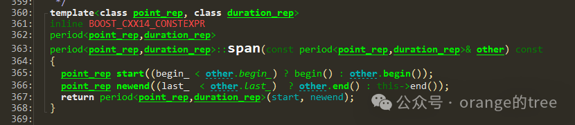 Learning Boost Library Date Intervals through C++ Source Code