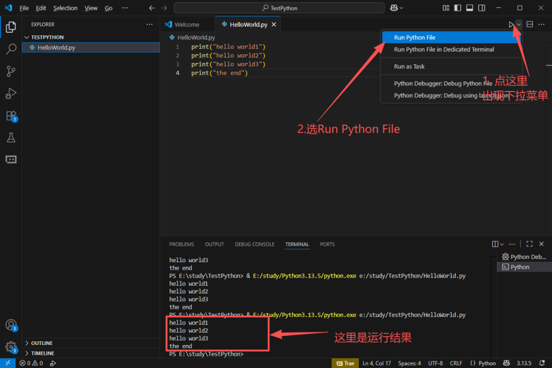 Debugging Your First Python Program in VS Code