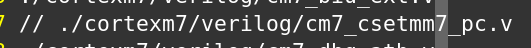 Creating a Cortex M7 Filelist