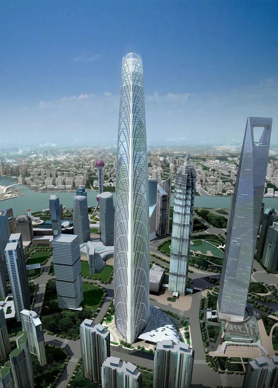 The Shanghai Tower Design by SOM: How Does It Compare to Gensler's Design?