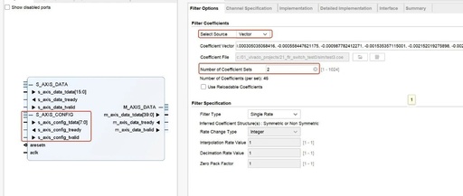 Dynamic Switching of Filter Coefficients in Xilinx FIR Compiler IP (Part 1)