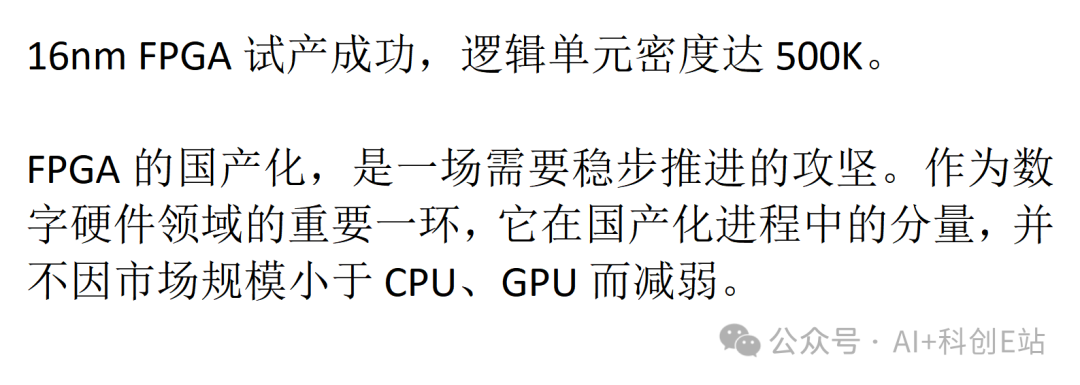 Domestic FPGA Enters the High-End Market