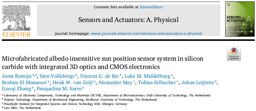 Silicon Carbide Micro-Machined Sun Position Sensor System with Insensitivity to Albedo, Integrating 3D Optics and CMOS Electronics