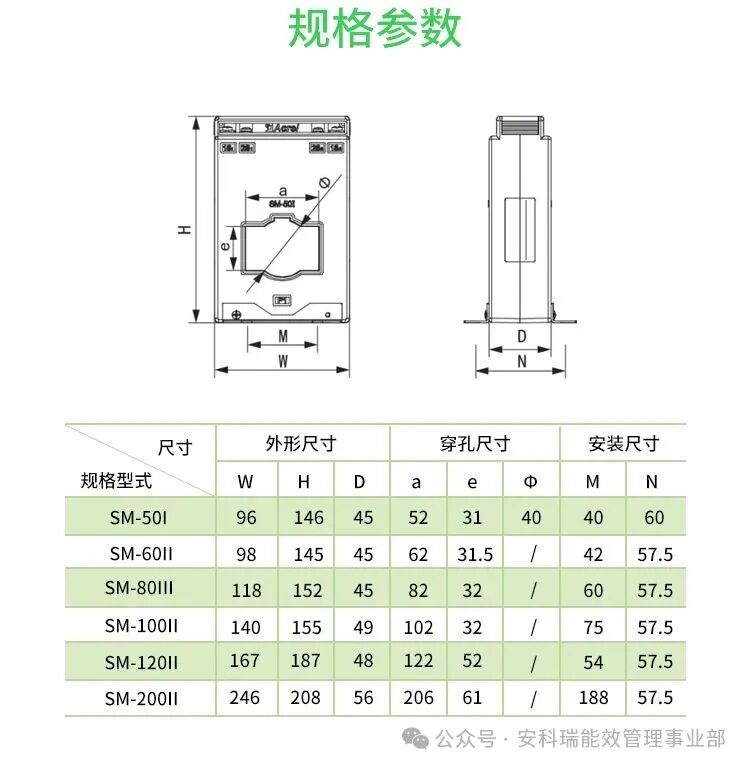 Ankerui AKH-0.66SM Dual-Winding Current Sensor