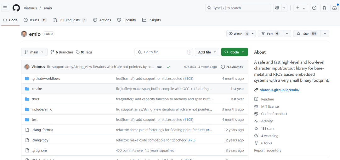 emio: Make Your Embedded Firmware More Space-Efficient!