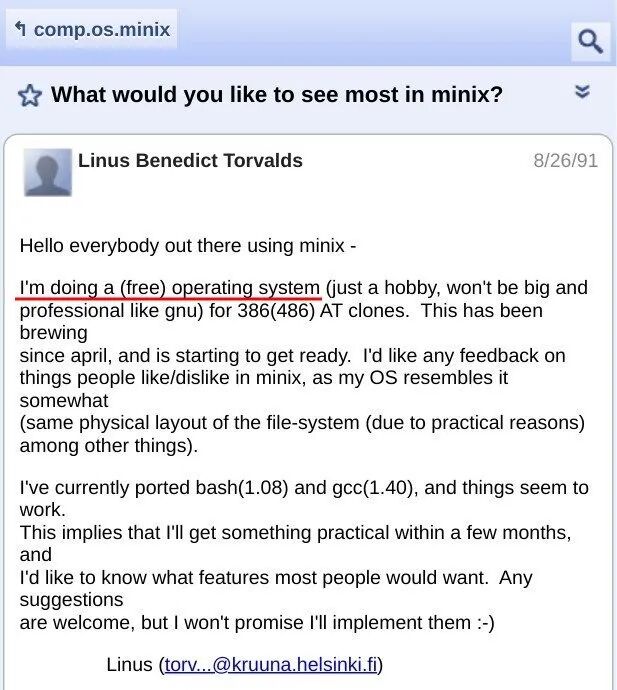 Happy 34th Birthday to Linux!