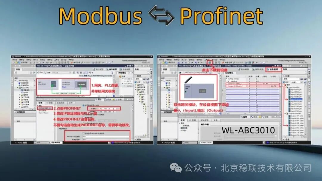 Modbus to Profinet Protocol Gateway and Mini Air Quality Monitoring System