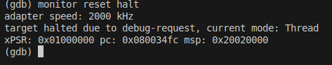 Debugging with arm-none-eabi-gdb in Ubuntu