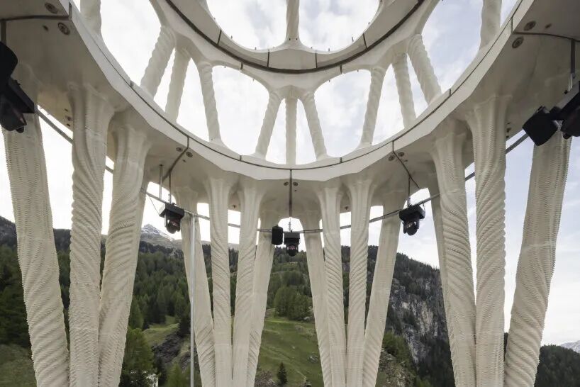 The World's Tallest 3D Printed White Tower Arrives in the Alps