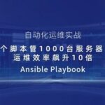 Ansible Playbook in Action: One Script Managing 1000 Servers, Boosting Operational Efficiency by 10 Times