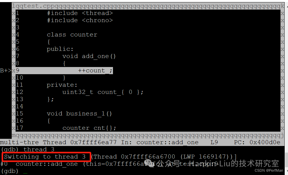 Debugging C++ Multithreaded Programs with GDB