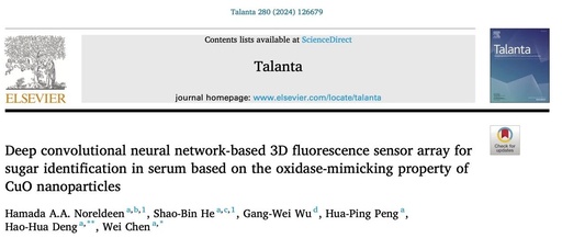 3D Fluorescent Sensor Driven by Deep Learning: Rapid Recognition of Serum Carbohydrates Using CuO Nanomaterials