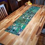 A Table Filled with Circuit Boards: A Unique Creation You Can't Buy