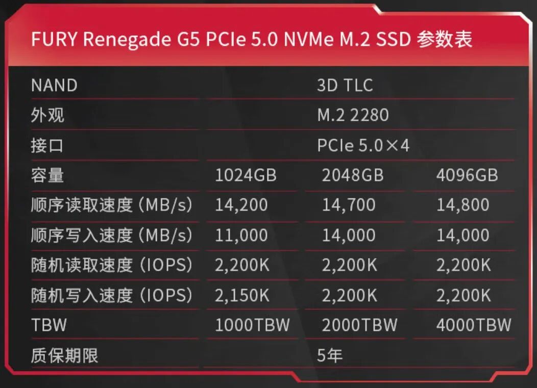 The Arrival of PCIe 5.0 SSD with 4000TB Write Endurance! In-Depth Testing of Kingston FURY Renegade G5