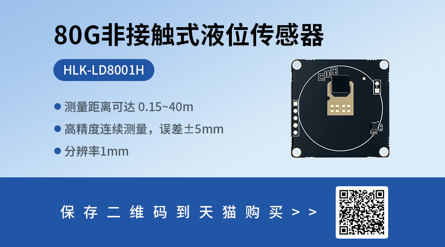 80G Non-Contact Liquid Level Sensor with Measurement Range of 0.15~40m