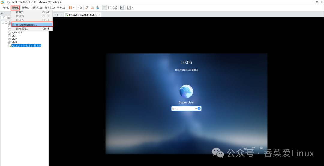 Kylin V11 System (Kylin Linux Advanced Server V11) VMware Installation Guide