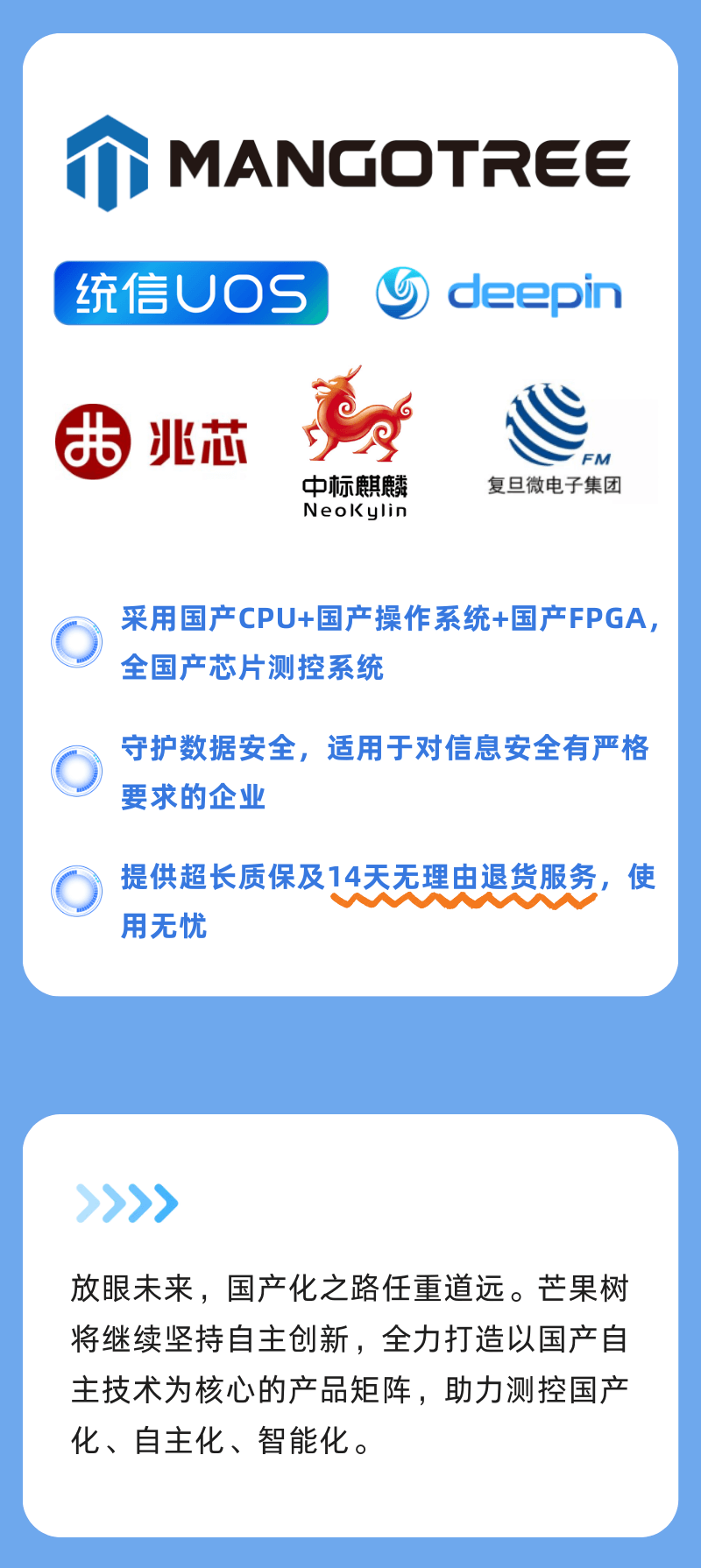 Domestic CPU + Domestic Operating System + Domestic FPGA: Mango Tree Measurement and Control System Supports All Domestic Chips