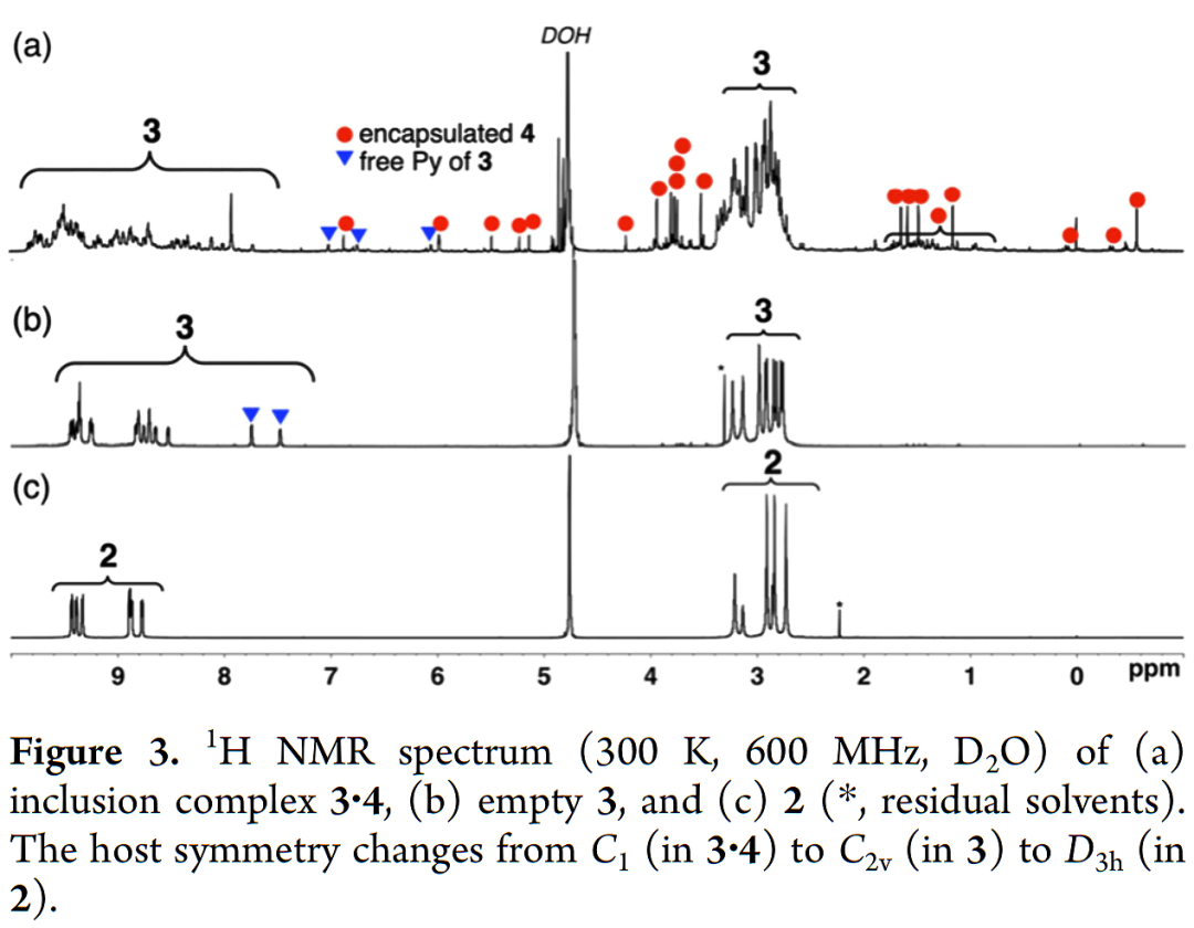 Template and Solid-State-Assisted Assembly of an M9L6 Expanded Coordination Cage for Medium-Sized Molecule Encapsulation